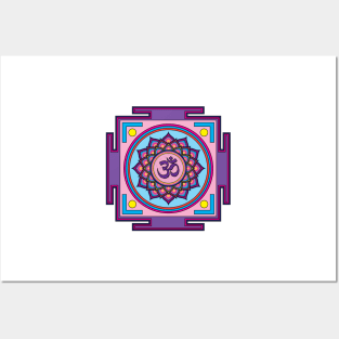 Om Mandala Posters and Art